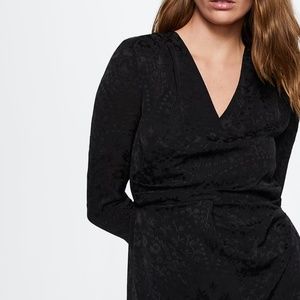 Black satin dress size 4 new $50